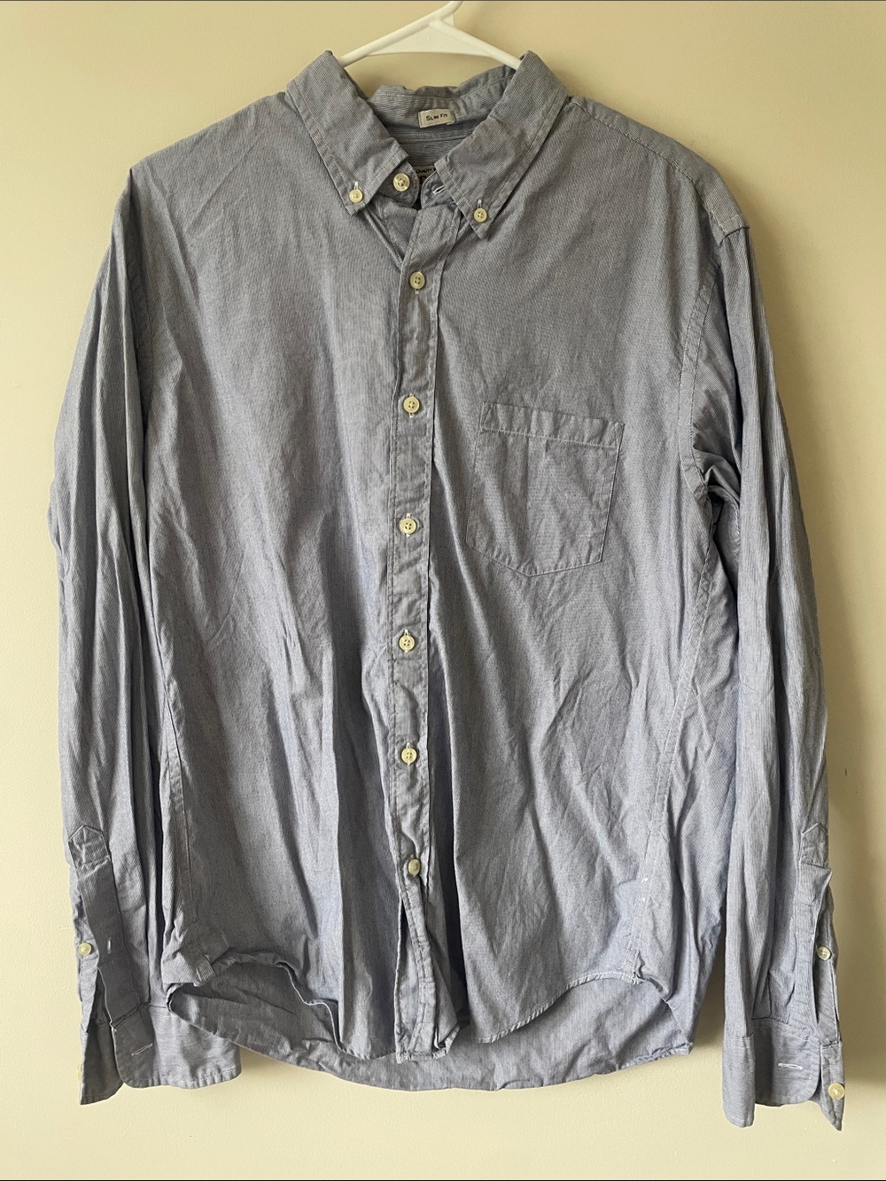 J. Crew Light Blue Button-Down Shirt size large